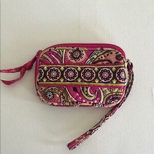 Vera Bradley Pink Patterned Wristlet